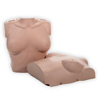 Prestan Female skin torso 2-pack (dark) 