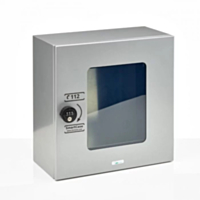 SmartCase SC1220 Indoor Defibrillator Cabinet With Lock (Grey) 